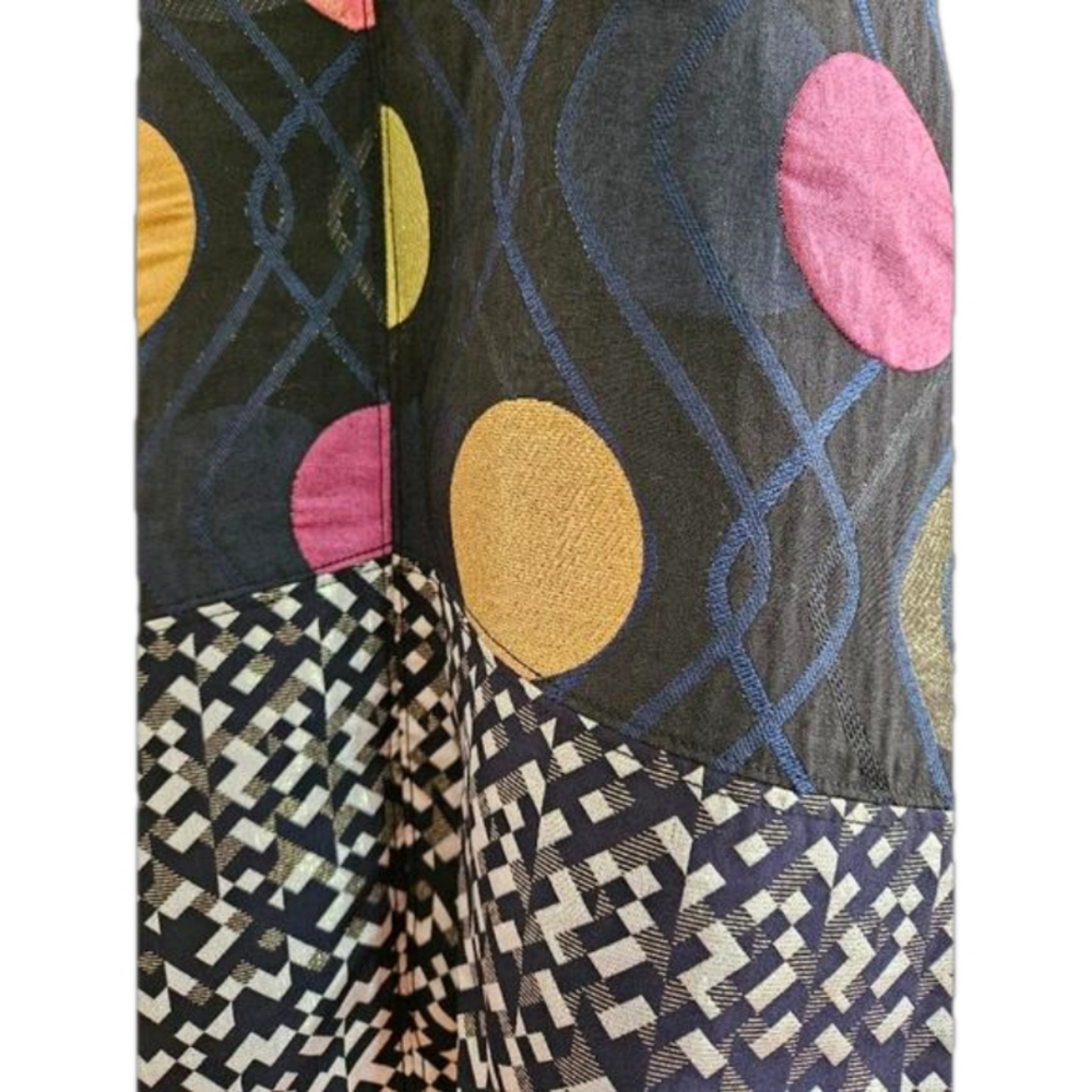 Anthropologie Maeve Polkadot Shift Patterned Zip-up Dress-Size Small - Picture 4 of 8